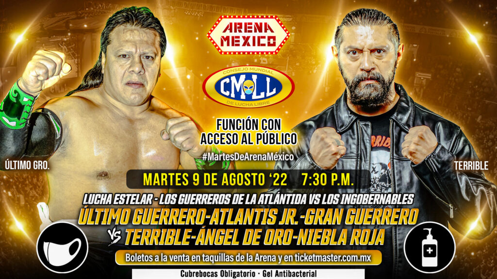 Resultados CMLL Martes de Arena México 9 de agosto de 2022