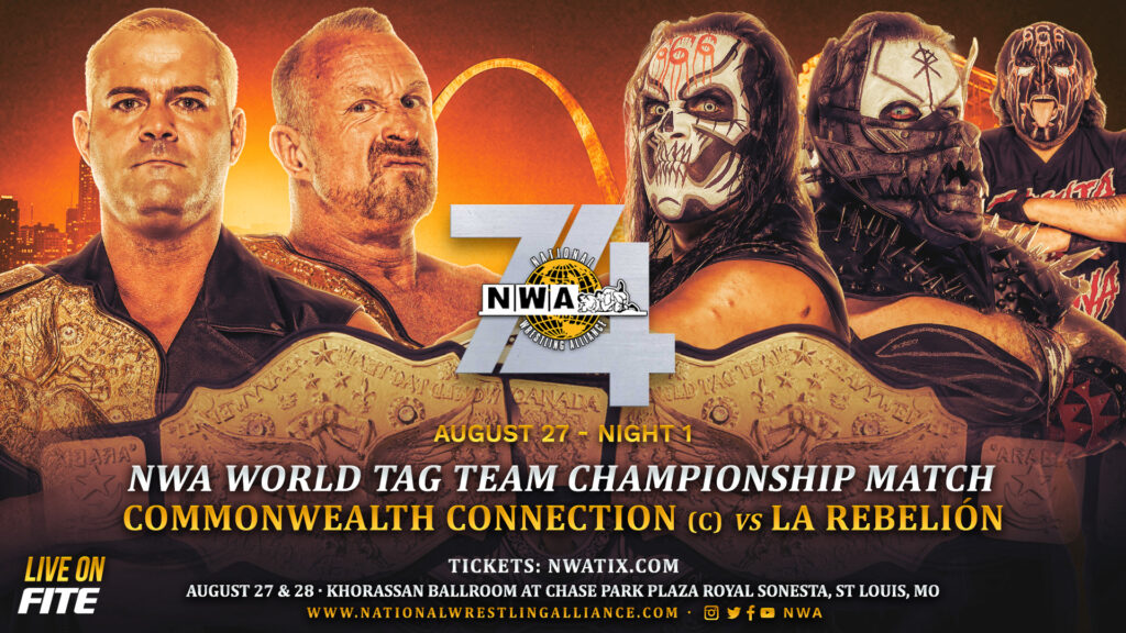Commonwealth Connection defenderán los Campeonatos en Parejas de NWA ante La Rebelión en la Noche 1 de NWA 74