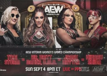 Toni Storm, Britt Baker, Jamie Hayter y Hikaru Shida se enfrentaran en una Fatal 4 Way en AEW All Out 2022