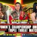 Mandy Rose, Meiko Satomura y Blair Davenport se enfrentaran en una Triple Amenaza para unificar los Campeonatos Femeninos de NXT y NXT UK en Worlds Collide 2022
