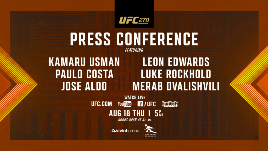 Conferencia de prensa UFC 278: Usman vs. Edwards 2