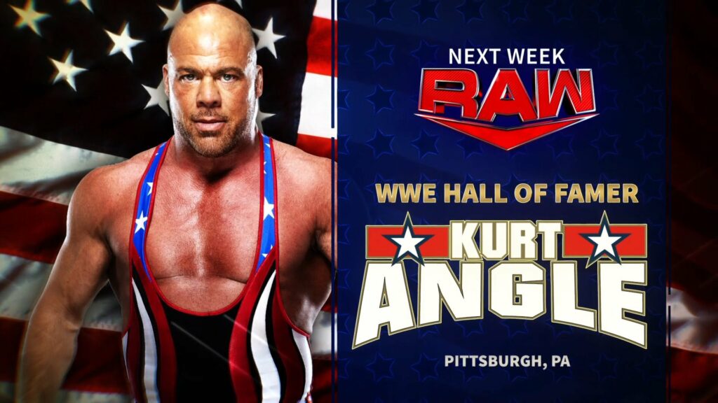 WWE anuncia el regreso de Kurt Angle y un cara a cara para el show de RAW del 29 de agosto
