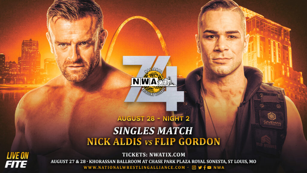 Nick Aldis se enfrentará a Flip Gordon en la Noche 2 de NWA 74