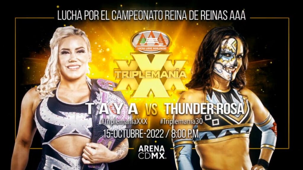 Se confirma el remplazo de Thunder Rosa para AAA Triplemania 30 Ciudad de México