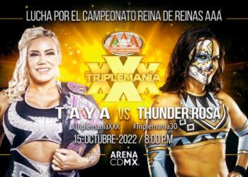 Se confirma el remplazo de Thunder Rosa para AAA Triplemania 30 Ciudad de México