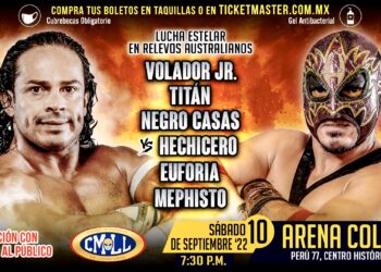 Resultados CMLL Sábado de Coliseo 10 de septiembre de 2022