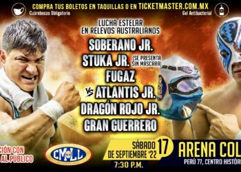 Resultados CMLL Sábado de Coliseo 17 de septiembre de 2022