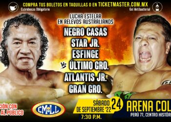 Resultados CMLL Sábado de Coliseo 23 de septiembre de 2022