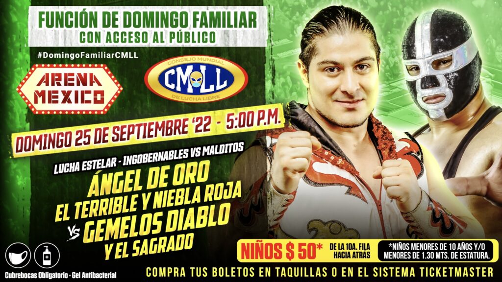 Resultados CMLL Domingo Familiar 25 de septiembre de 2022