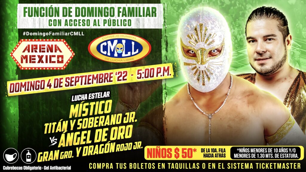 Resultados CMLL Domingo Familiar 4 de septiembre de 2022