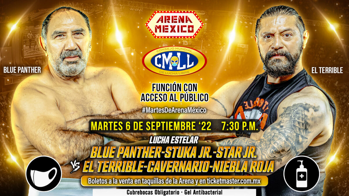 Resultados CMLL Martes De Arena México 6 De Septiembre De 2022