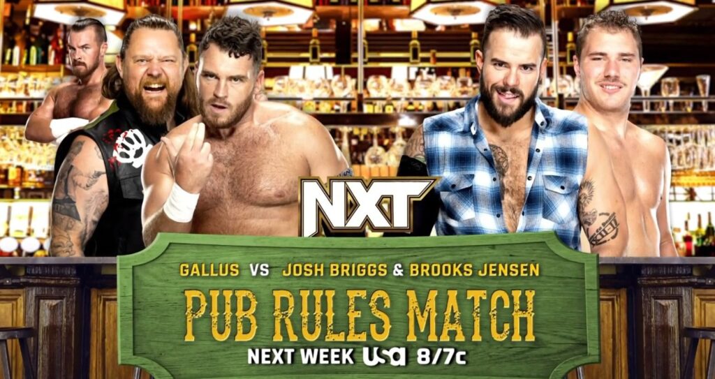 WWE anuncia cinco combates y un debut para el show de NXT del 27 de septiembre