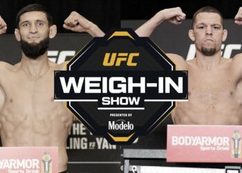 Pesaje UFC 279: Chimaev vs. Diaz