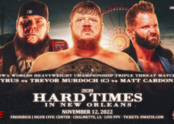 Tyrus es añadido al combate por el Campeonato Mundial de NWA en Hard Times 3