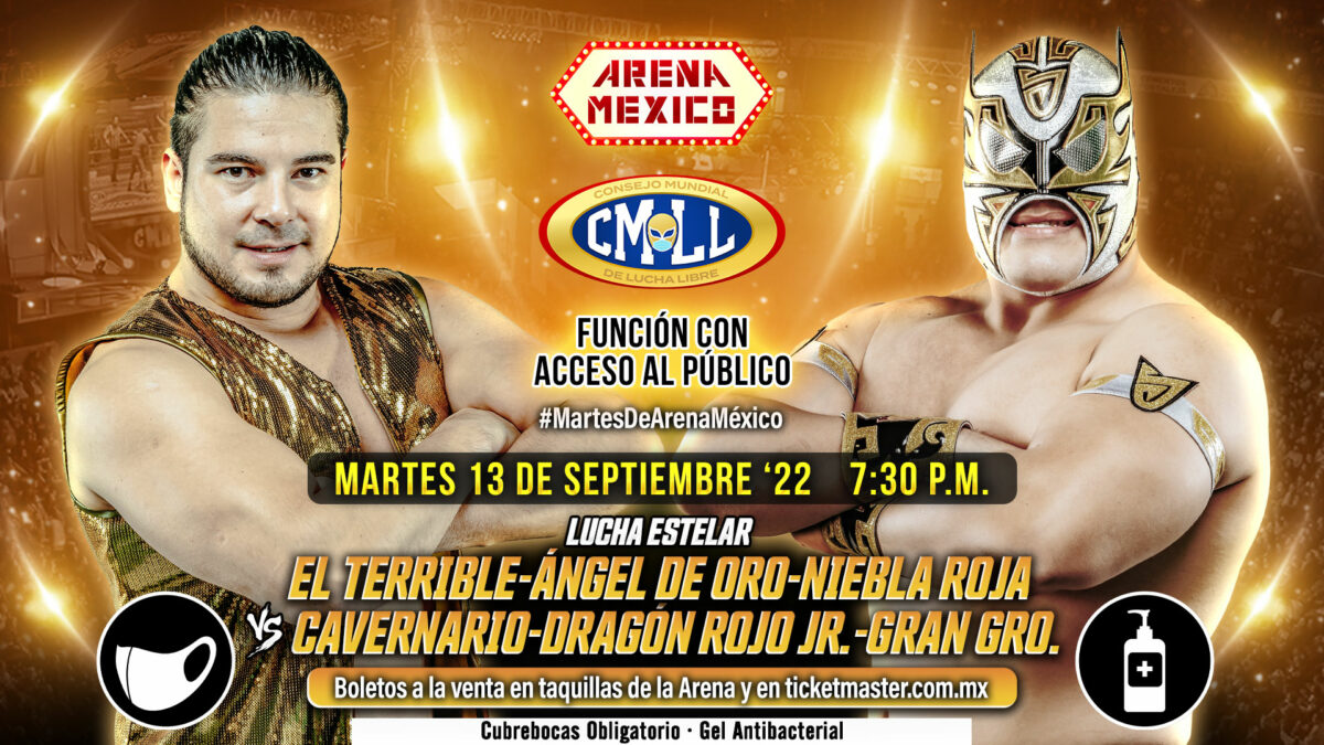 Resultados CMLL Martes De Arena México 13 De Septiembre De 2022