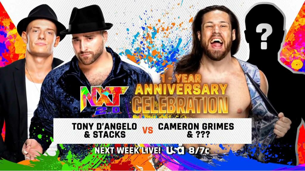 WWE anuncia cuatro combates para el show especial de NXT 2.0 del 13 de septiembre