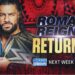 WWE anuncia el regreso de Roman Reigns y dos combates para el SmackDown del 23 de septiembre roman reigns