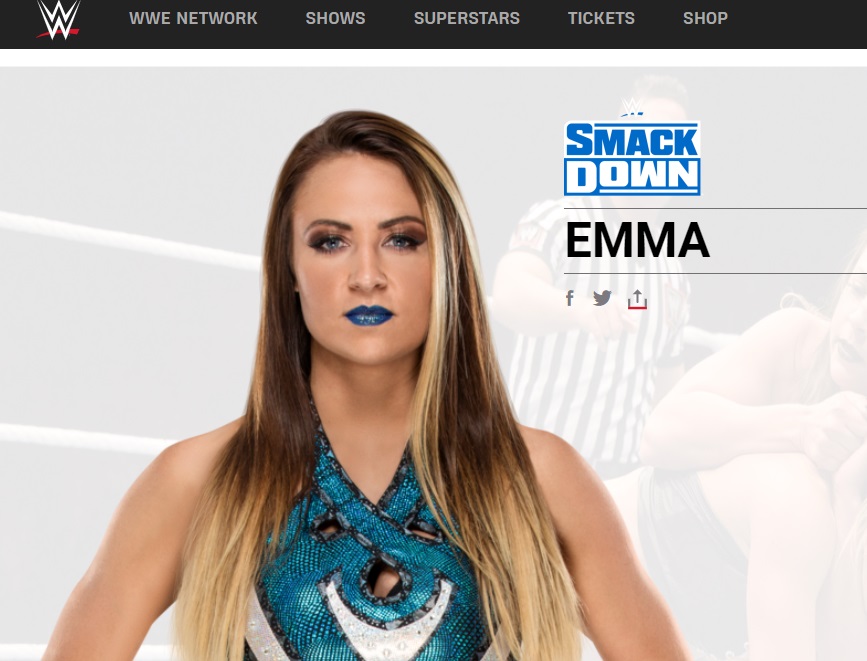 Emma ya forma parte oficialmente del roster de SmackDown