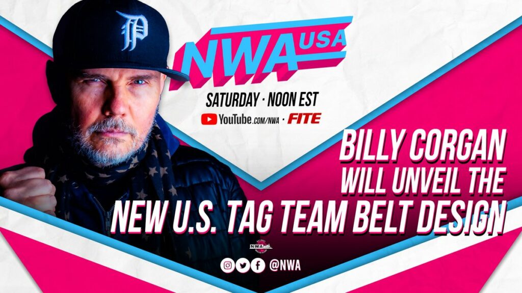 Billy Corgan presenta un nuevo diseño para los Campeonatos en Parejas USA de NWA