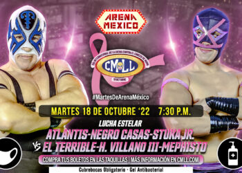 Resultados CMLL Martes de Arena México 18 de octubre de 2022
