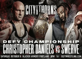 Cartelera DEFY City Of Thorns: Christopher Daniels, Swerve Strickland, The Bollywood Boyz y más