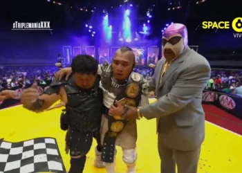 El Hijo del Vikingo retiene el Megacampeonato de AAA en Triplemanía 30 Ciudad de México