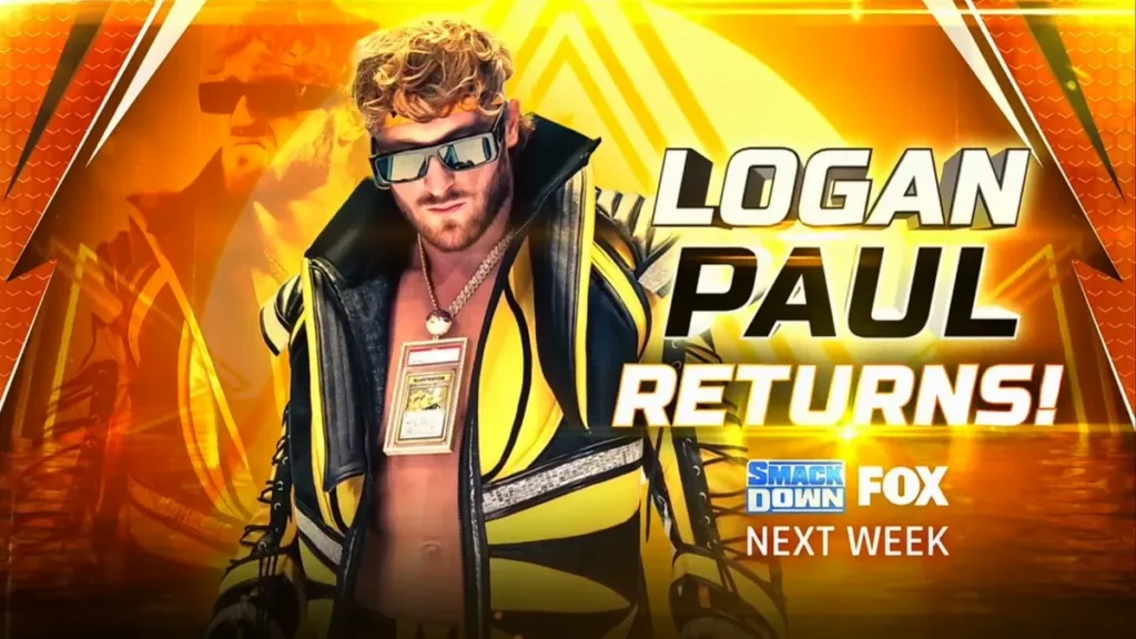 WWE anuncia el regreso de Logan Paul y dos combates para el SmackDown del 21 de octubre