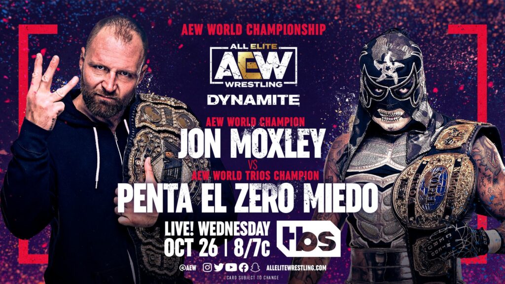 Jon Moxley defenderá el Campeonato Mundial de AEW contra Penta el Zero Miedo