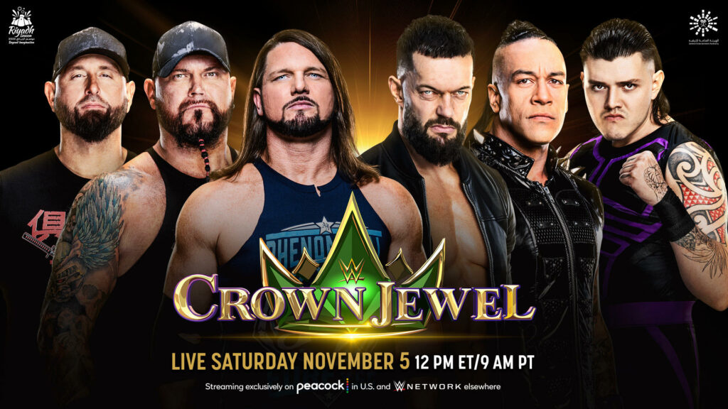 Cartelera WWE Crown Jewel 2022 actualizada
