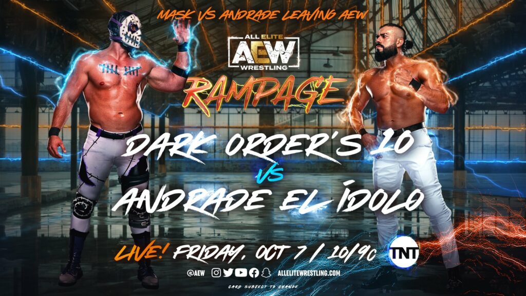 Cancelada la lucha entre Andrade El Ídolo y 10 en AEW Rampage