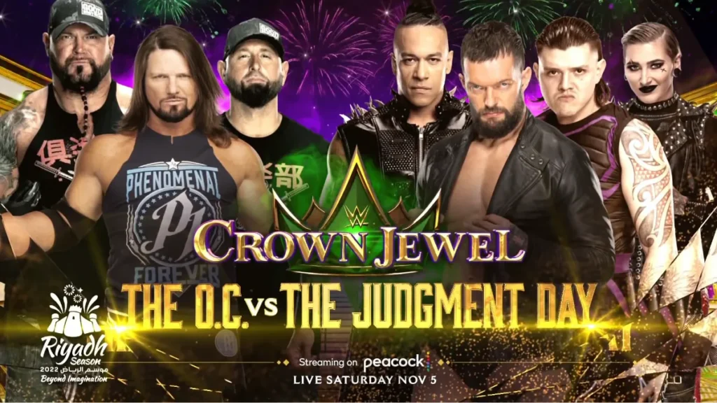 The OC y Judgement Day se enfrentarán en WWE Crown Jewel 2022