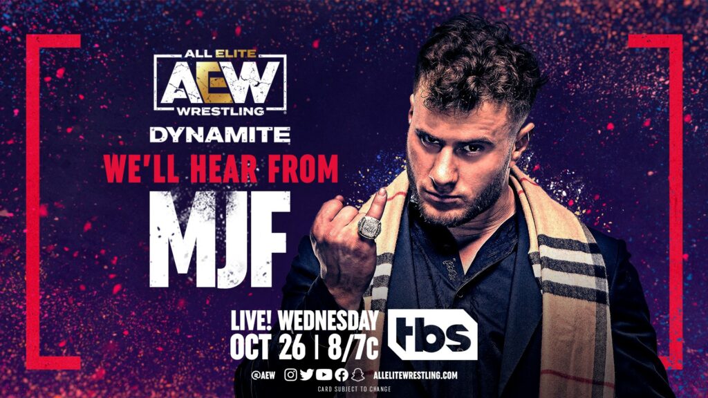 MJF estará presente en AEW Dynamite este miércoles