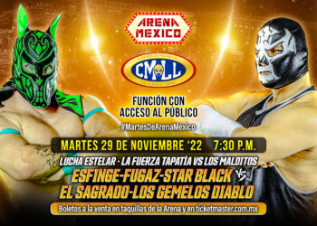 Resultados CMLL Martes de Arena México 29 de noviembre de 2022