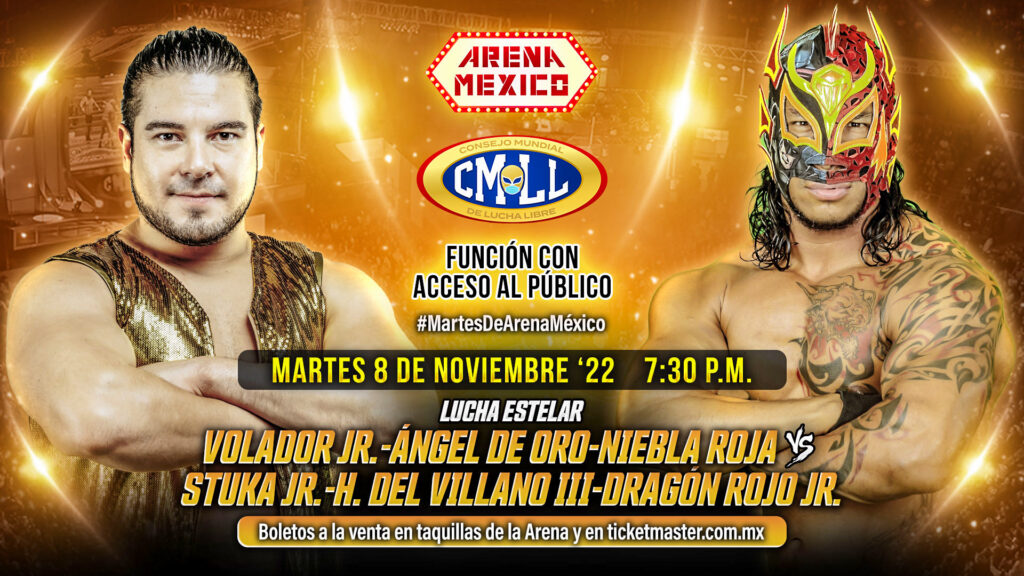 Resultados CMLL Martes de Arena México 8 de noviembre de 2022