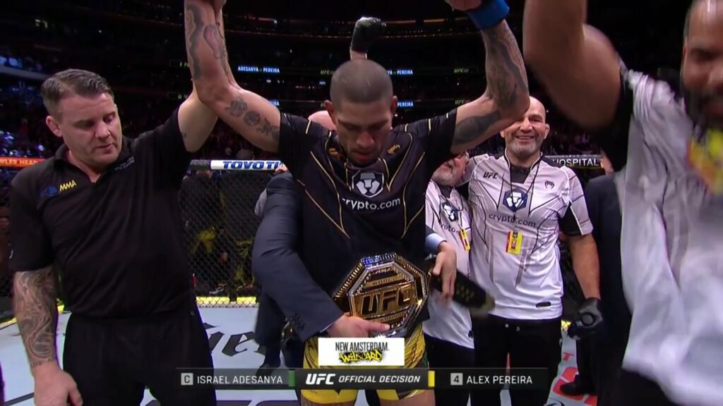 Alex Pereira se convierte en el nuevo Campeón de Peso Medio de UFC en UFC 281