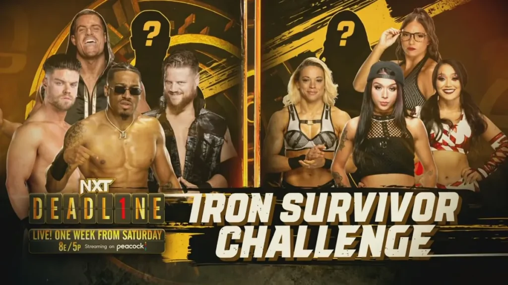 Participantes del 'Iron Survivor Challenge' masculino y femenino de NXT Deadline