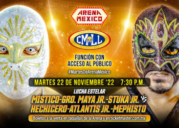 Resultados CMLL Martes de Arena México 22 de noviembre de 2022