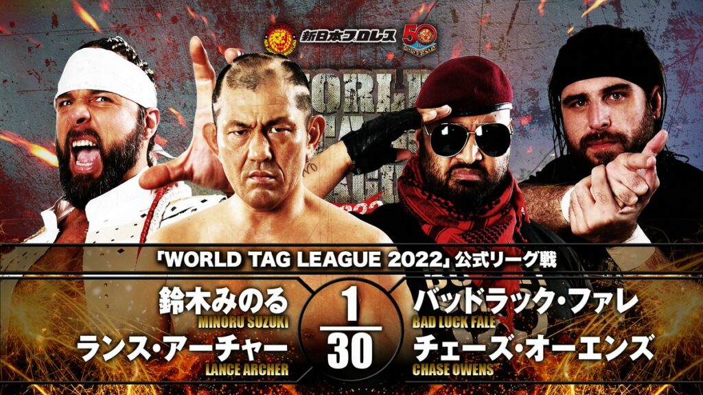 Resultados NJPW World Tag League 2022 (noche 1)
