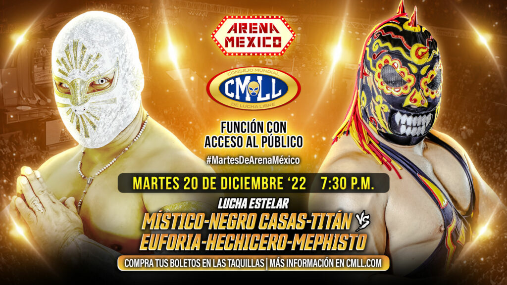 Resultados CMLL Martes de Arena México 20 de diciembre de 2022