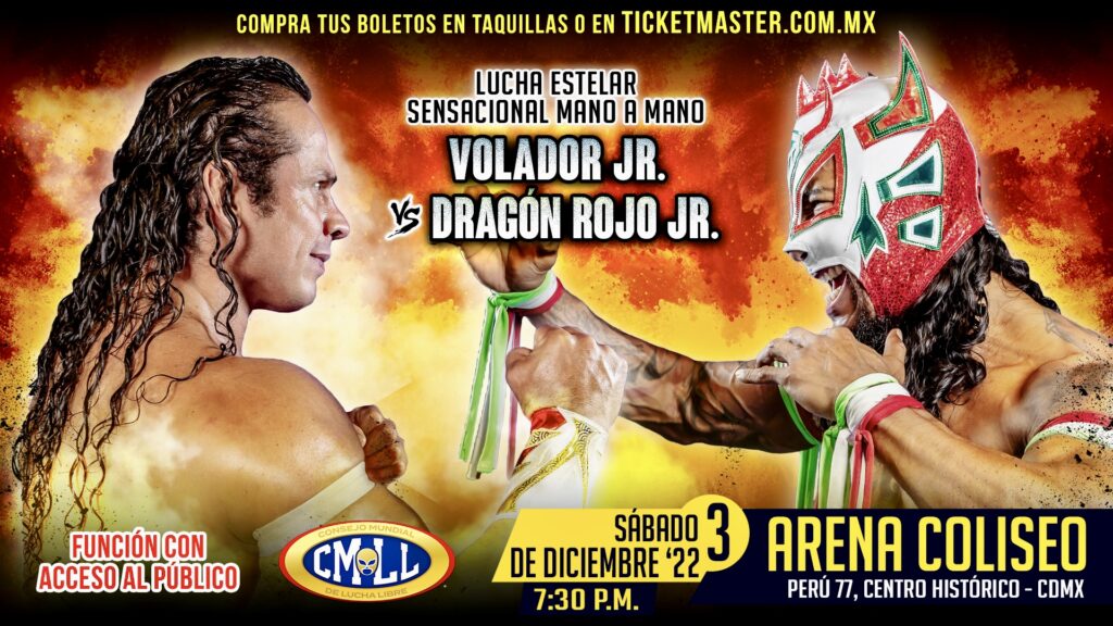 Resultados CMLL Sábado de Coliseo 3 de diciembre de 2022