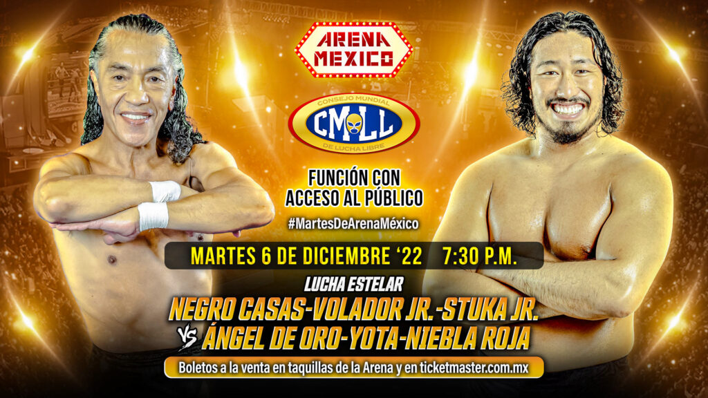 Resultados CMLL Martes de Arena México 6 de diciembre de 2022