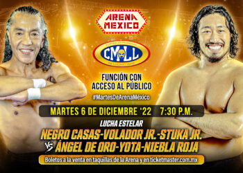 Resultados CMLL Martes de Arena México 6 de diciembre de 2022