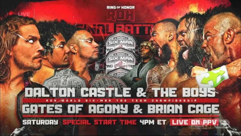 Dalton Castle y The Boys defenderán los Campeonatos Mundiales de Tríos de ROH ante The Embassy en Final Battle 2022