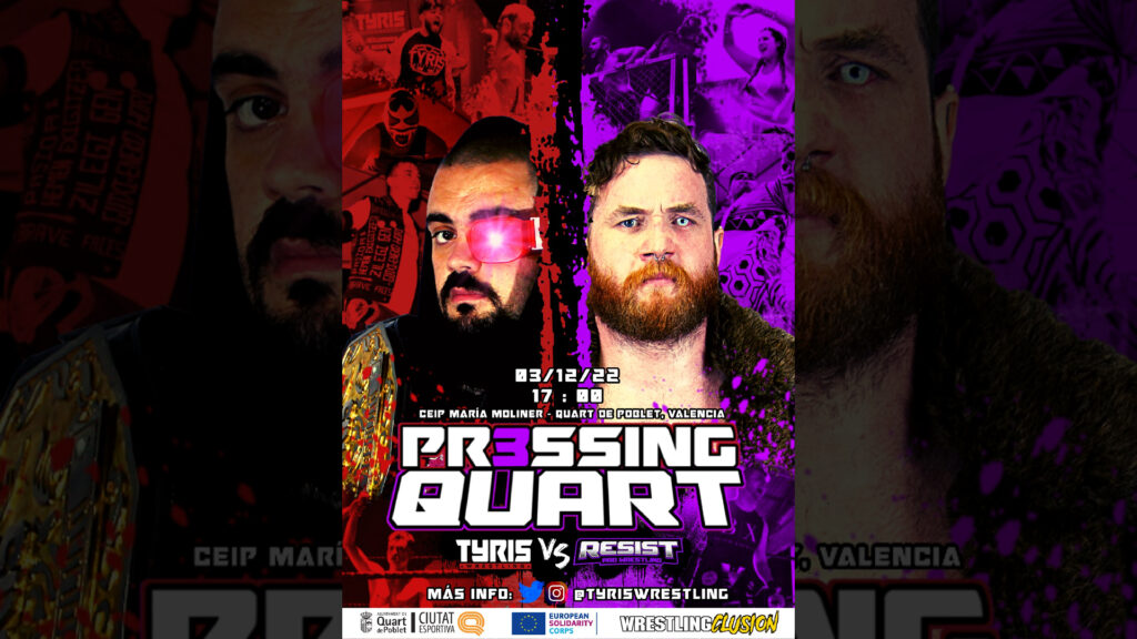 Cartelera Tyris Wrestling Pressing Quart 3 actualizada