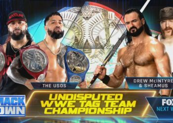 WWE anuncia dos combates para el SmackDown del 6 de enero