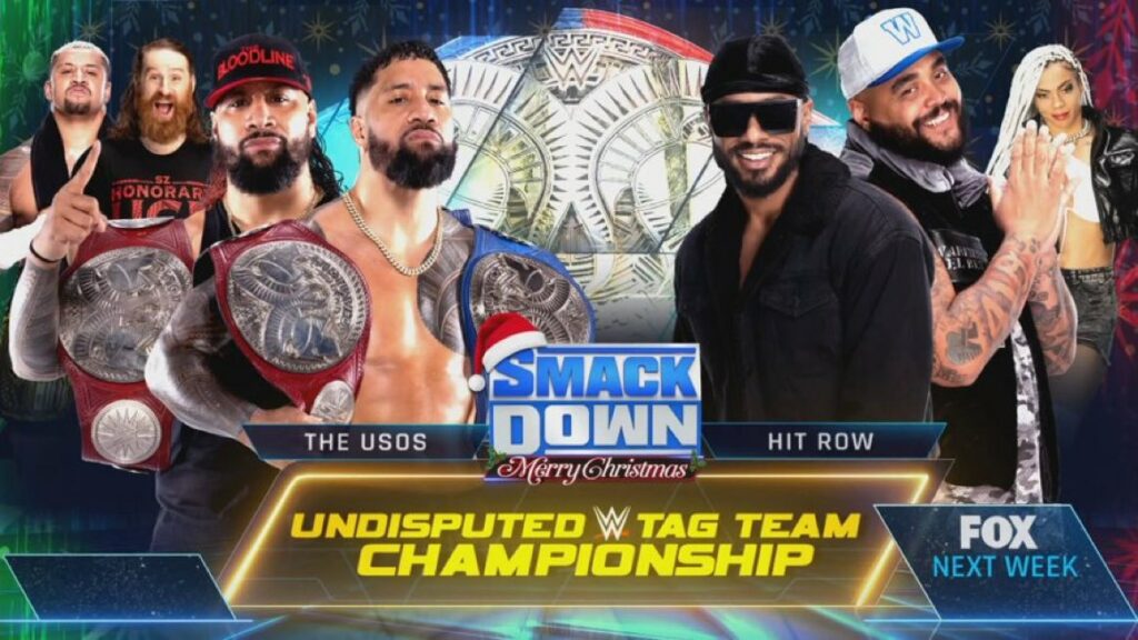 WWE anuncia tres combates para el SmackDown del 23 de diciembre