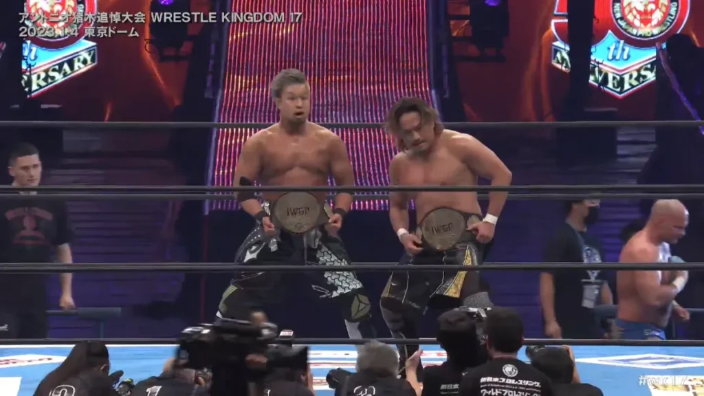 Bishamon ganan los Campeonatos por Parejas IWGP en Wrestle Kingdom 17