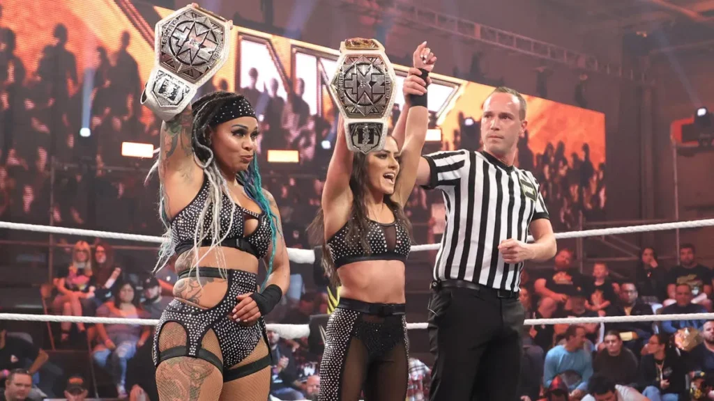 Kayden Carter y Katana Chance retienen el Campeonato por Parejas Femenino de NXT