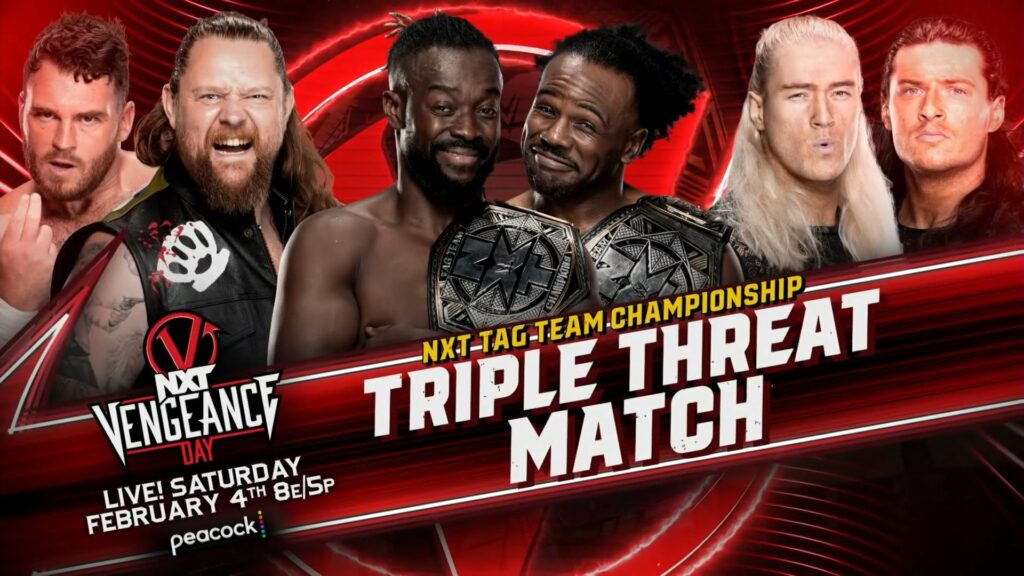 The New Day defenderán los Campeonatos por Parejas de NXT en una 'Triple Threat Match' en Vengeance Day 2023