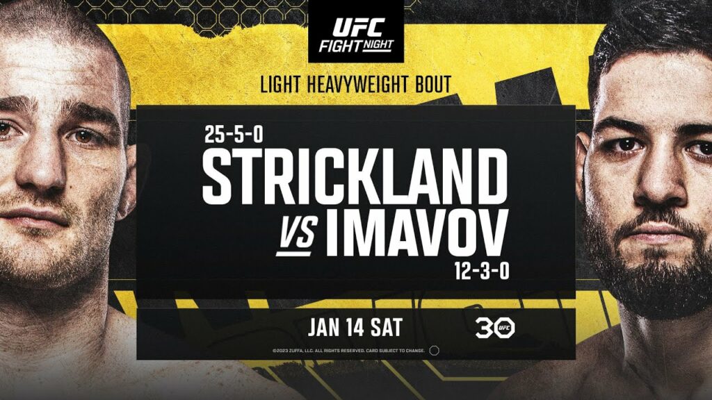 Resultados UFC Vegas 67: Strickland vs. Imanov
